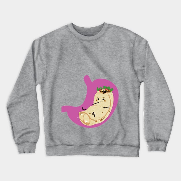 Burrito Baby Crewneck Sweatshirt by Monkopotamus